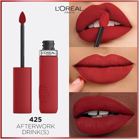 L'Oreal Paris Matte Resistance Long Lasting Lichid Ruj Mat 425 Afterwork Drinks