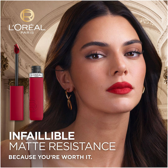 L'Oreal Paris Matte Resistance Long Lasting Liquid Lipstick Matte 100 Fairytale Ending