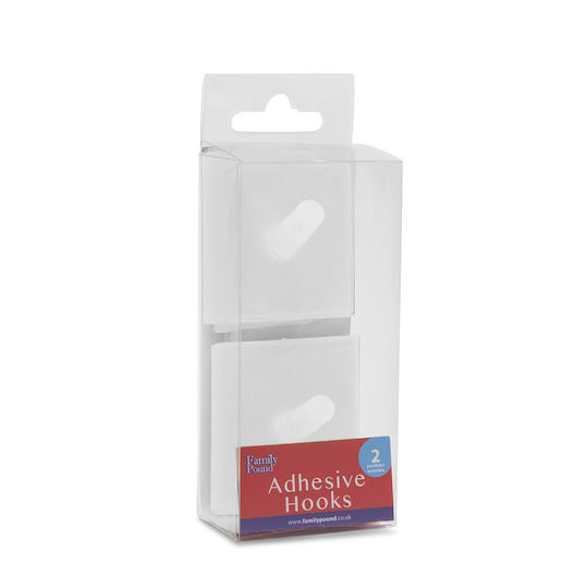 Cârlig Cu Autocolant Plastic Transparent