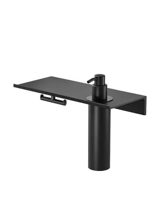 Geesa Montat pe perete Raft Baie 28x12.5x20.6cm Neagră