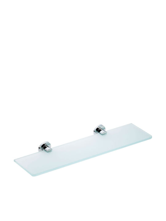 Verdi Wall Mounted Bathroom Shelf Glass 60x60x12.5cm Blue