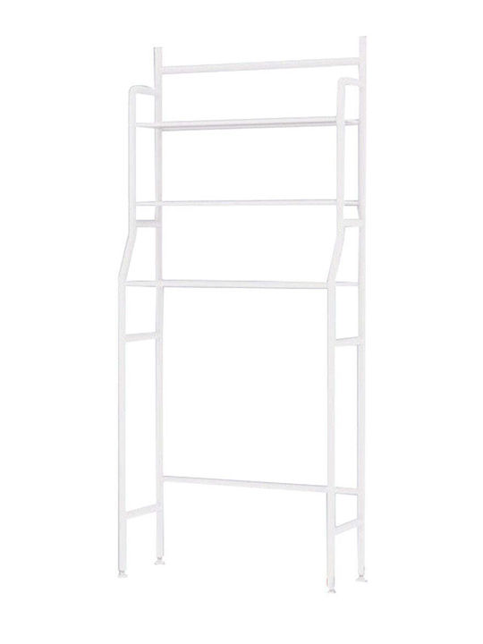 Επιδαπέδια Ραφιέρα Μπάνιου Μεταλλική 47x25x156cm Λευκή