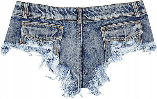 Pantaloni Scurți Din Denim Pentru Femei Talie Joasă Costum Sexy Mărimea L