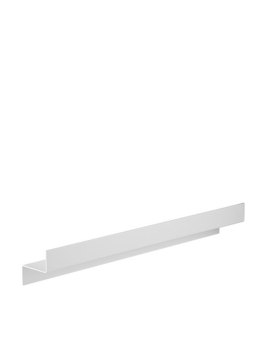 Verdi Επιτοίχια Ραφιέρα Μπάνιου Μεταλλική 70x9.3x10cm Λευκή