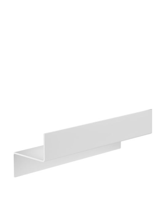 Verdi Επιτοίχια Ραφιέρα Μπάνιου Μεταλλική 30x9.3x10cm Λευκή