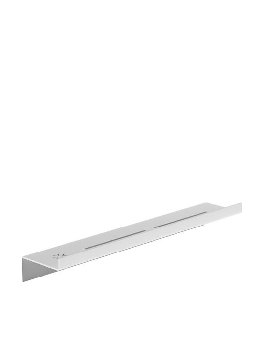 Verdi Επιτοίχια Ραφιέρα Μπάνιου Μεταλλική 50x9.3x7cm Λευκή