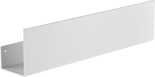 Verdi Стенен Рафт за баня Метален 50x9.3x12см Бял