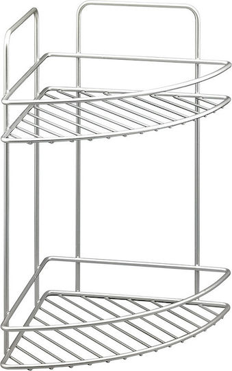 Metaltex Polytherm Reflex Ecke An der Wand montiert Badezimmerregal Metallisch mit 2 Regalböden 23x23x35cm Silber Metaltex Polytherm Reflex Ecke An der Wand montiert Badezimmerregal Metallisch mit 2 Regalböden 23x23x35cm Silber