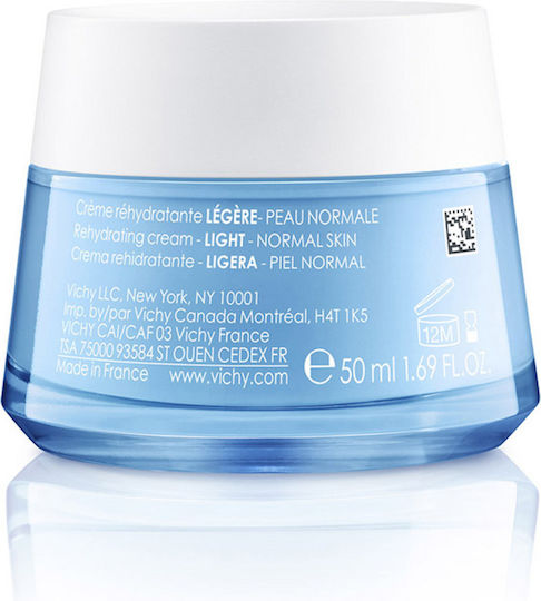 Vichy Aqualia Thermal Light Cremă Hidratantă de Față 24h cu Acid Hialuronic 50ml