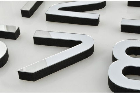 Ruhhy Diy 3D Αθόρυβο Ρολόι Τοίχου Αυτοκόλλητο Καθρέφτης Ασημί
