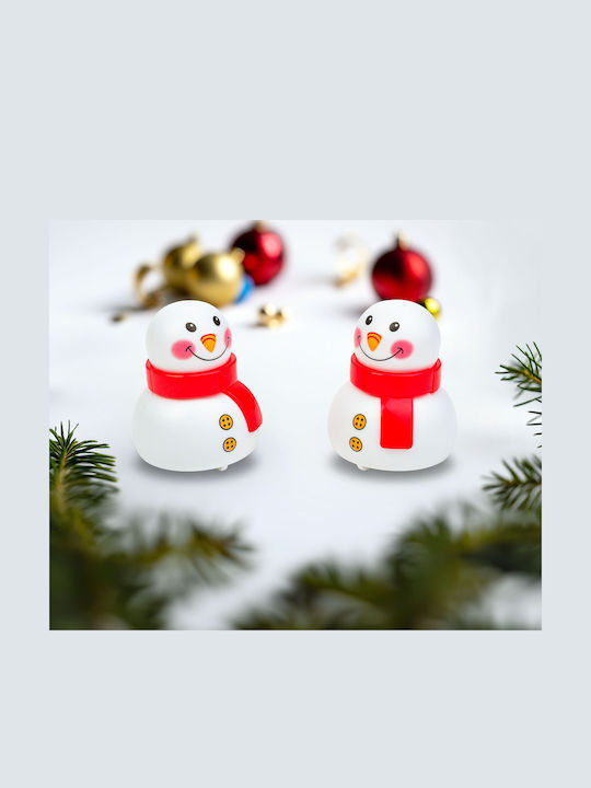 Christmas Figurine Snowman Model Pull Back Mechanism 6x5x4 Cm