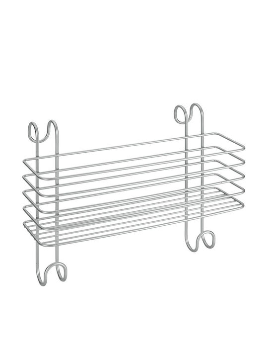 Metaltex Radius Montat pe perete Raft Baie Metal 30x13x25cm Argintie
