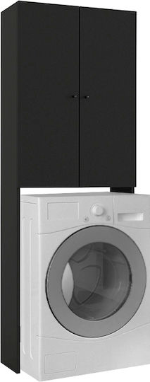 Megapap Romme Επιδαπέδια Ραφιέρα Μπάνιου 65x27.1x180cm Μαύρη