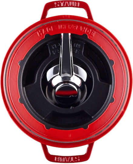 Staub Fondue Pot with Tea Light Red 11.6x20.7x26.7cm
