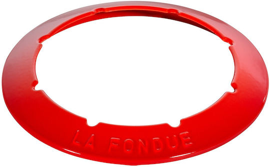 Staub Fondue Pot with Tea Light Red 11.6x20.7x26.7cm