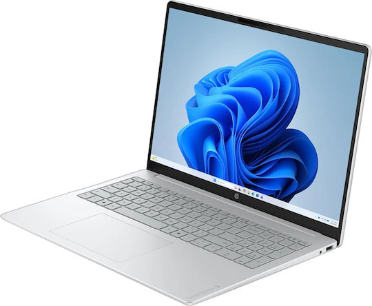 HP OmniBook 3 17-dp0001nv 17,3" Vollständige HD Ryzen 7-160/16GB/512GB SSD W11 Startseite Glacier Silber Internationales Englisch Tastatursprache