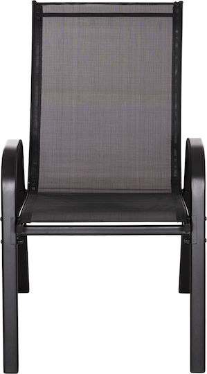 Outdoor Dining Set Bruno 5pcs Black