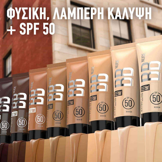 Maybelline Fit Me BB- Nude 24h Creme Gesicht Tag mit SPF50 30ml