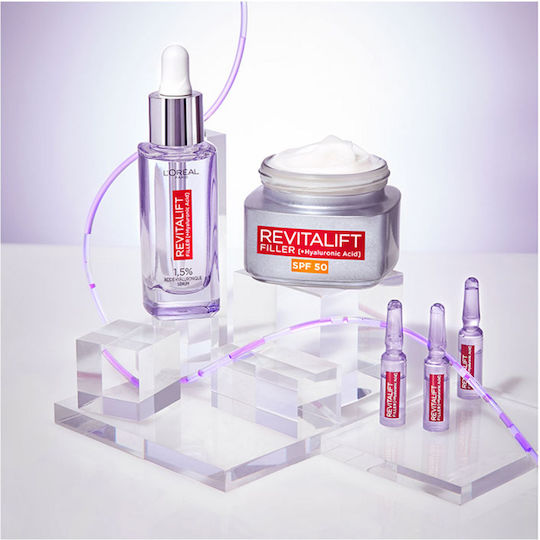L'Oreal Paris Revitalift Filler Creme Gesicht Tag mit SPF50 50ml