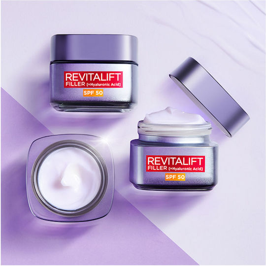 L'Oreal Paris Revitalift Filler Creme Gesicht Tag mit SPF50 50ml
