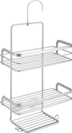 Metaltex Viva An der Wand montiert Badezimmerregal Metallisch mit 2 Regalböden 23x12x47cm Silber Metaltex Viva An der Wand montiert Badezimmerregal Metallisch mit 2 Regalböden 23x12x47cm Silber