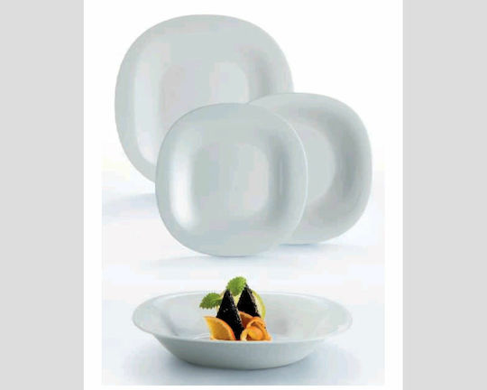 Luminarc Carine Granit White Porcelain Dinnerware Set 18pcs