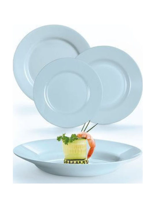 Luminarc Blue Porcelain Dinnerware Set 18pcs
