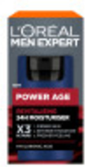 L'Oreal Paris Men Expert Power Age 24ωρη Ανδρική Κρέμα Προσώπου για Ενυδάτωση, Αντιγήρανση & Λάμψη με Υαλουρονικό Οξύ 50ml