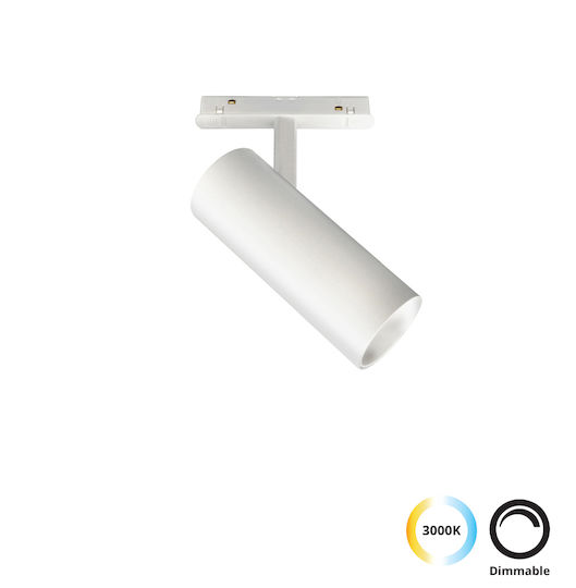 Viokef Magnetic LED Γραμμικό Φωτιστικό Οροφής 12W Θερμό Λευκό με Ρυθμιζόμενη Ένταση 30εκ.