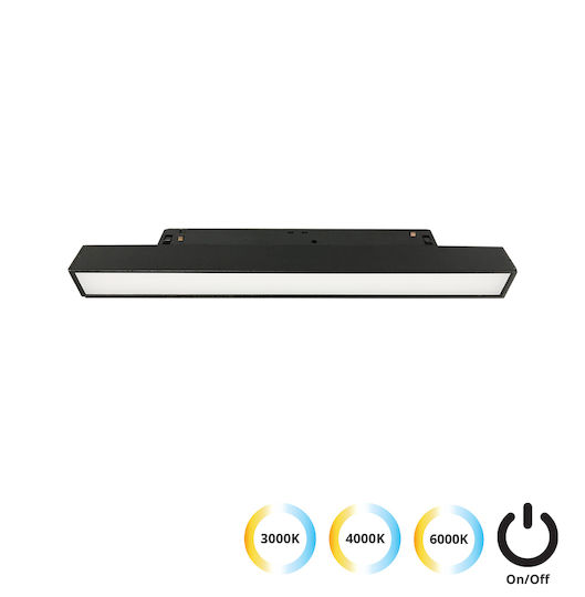 Viokef Antiglare LED Γραμμικό Φωτιστικό Οροφής Θερμό Λευκό IP20 22εκ.