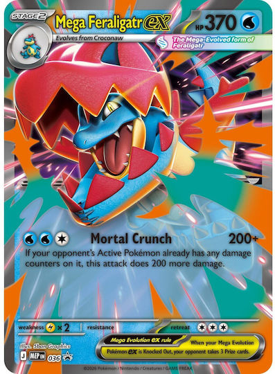 Pokemon Mega Feraligatr Ex Box Mega Evolution: Ascended Heroes