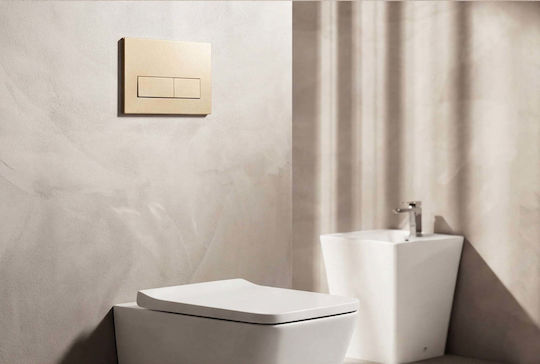 Naron Flush Plate for Dual Flush Toilets BRUSHED GOLD