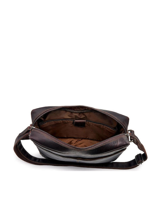Leather Men's Briefcase Brown
