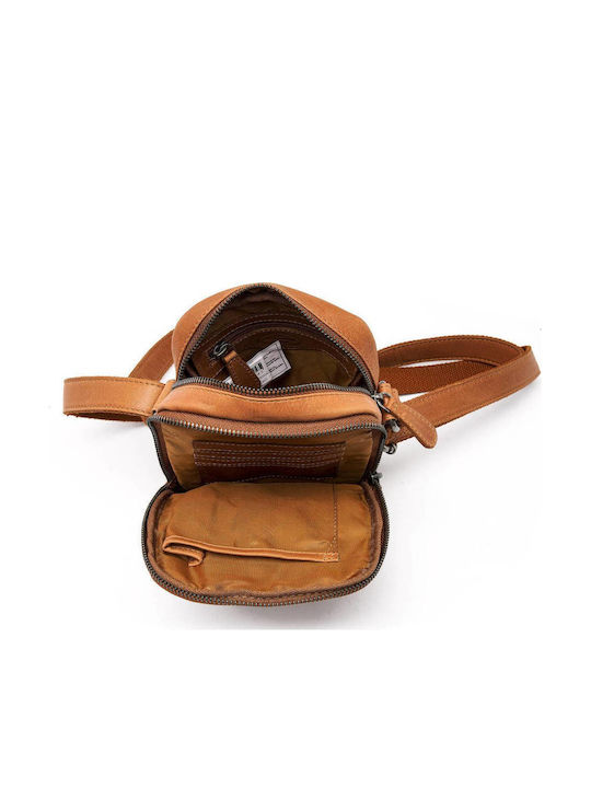 Leather Men's Shoulder / Crossbody Bag Tabac Brown