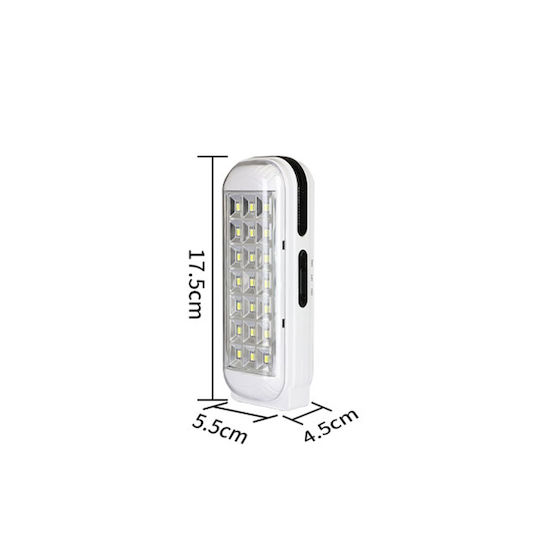 Dp Led Επαναφορτιζόμενο LED Φωτιστικό Ασφαλείας με Τροφοδοσία Μπαταρίας