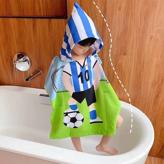 Motif 02 Kid's Beach Poncho Light Blue