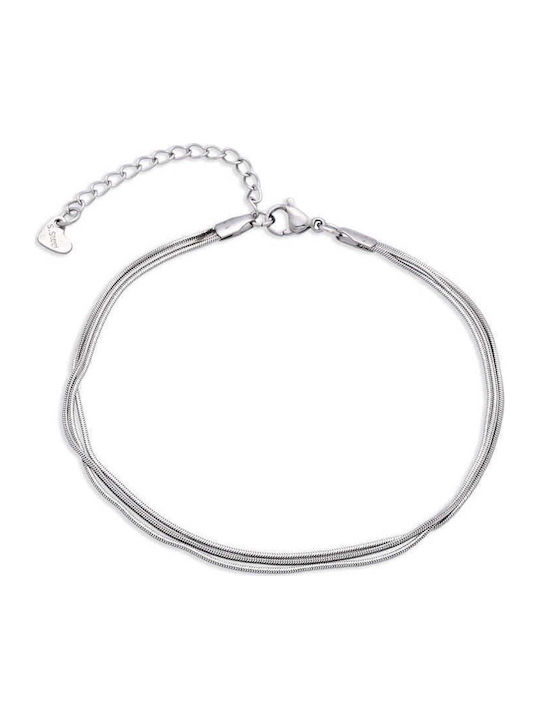 Asimi Body Piercing Fußarmband aus Edelstahl Stahl 23cm Asimi Body Piercing Fußarmband aus Edelstahl Stahl 23cm
