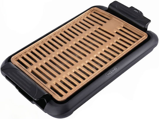 Hoomei Tabletop Electric Grill Grill 1000W with Adjustable Thermostat 38cmx25cmcm
