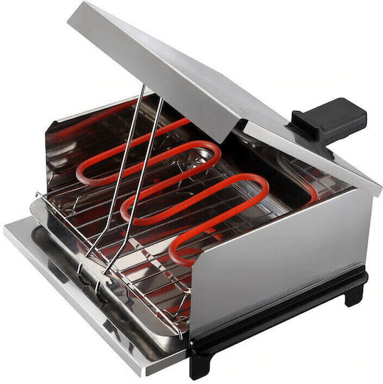 Termomax Party Grill Tabletop Electric Grill Grill 800W with Lid 27cmx23cmcm
