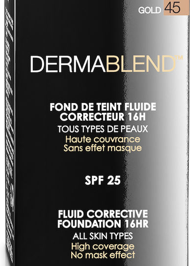 Dermablend Liquid Foundation SPF35 45 Gold 30ml