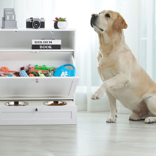Relaxdays pentru Câine 68cm în Culoare Albă