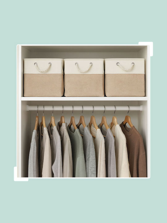 Relaxdays Relaxdays Aufbewahrungskorb Beige 3 Stück