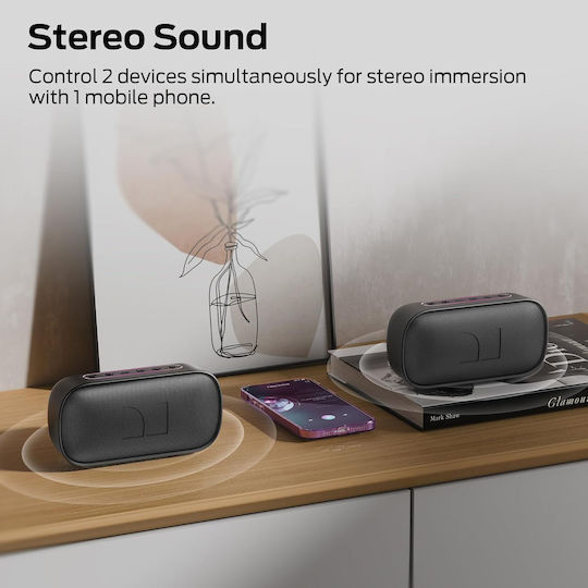 Monster S150 Boxă Bluetooth Impermeabilă 14W cu Durată a Bateriei de până la 20 de ore Neagră