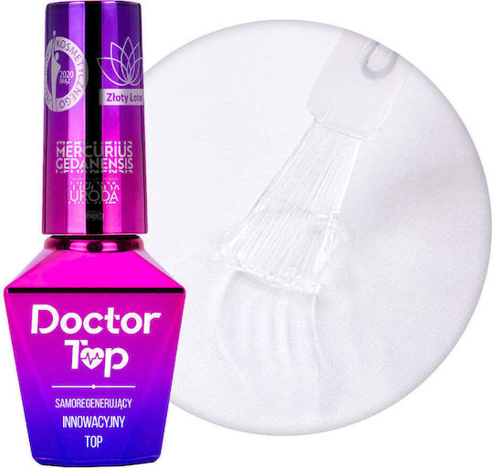 Molly Lac Doctor No Wipe Top Coat για Ημιμόνιμα Βερνίκια 10ml