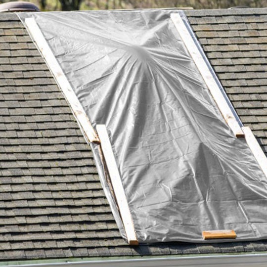 Krausmann Waterproof Tarpaulin 250gr/m² 4x5m. Heavy Duty Silver