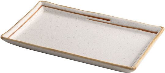 Beauty Home Gaia Art 7702-1 Сервизна Чиния от Порцелан Бяла 19x12см