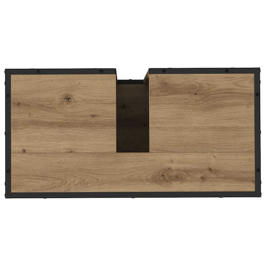 vidaXL Vanity Unit with Sink Mirror & Column M35xL37.5xH188.5cm Artisan Oak