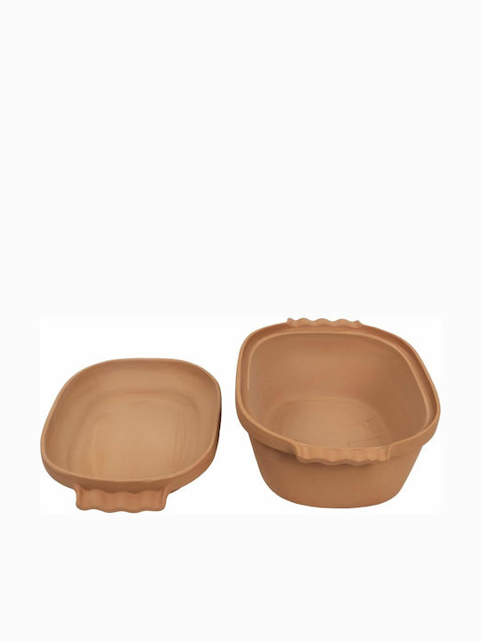 Ovale Keramik Niederländischer Ofen 41x27cm 6l