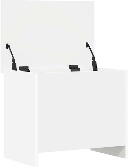 vidaXL Διακοσμητικό Μπαούλο Ξύλινο Λευκό 60x40x50εκ.