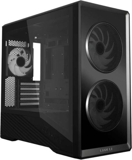 Vengeance DarkGrid-V7 Lian-Li Edition Gaming Desktop PC (Ryzen 7-8700F/16GB DDR5/1TB SSD/Radeon RX 9060 XT/No Operating System) and MSI PRO MP272PMG IPS Monitor